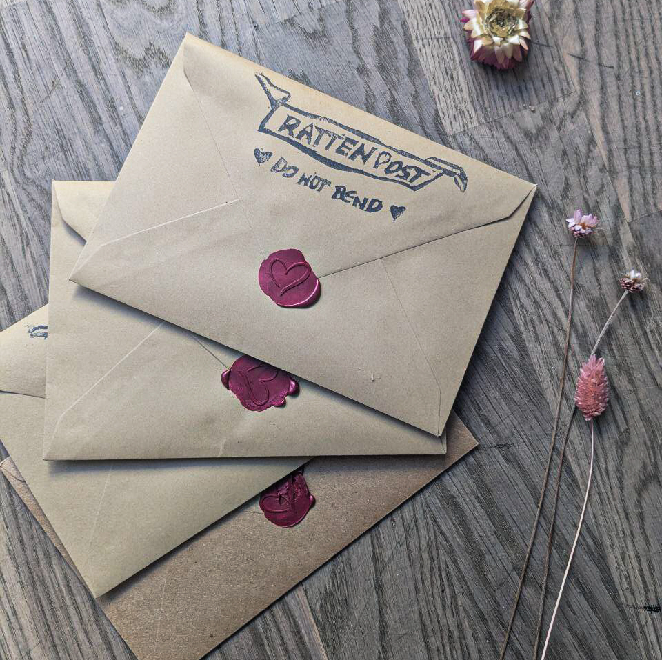 Rattenpost Briefumschläge mit Siegel
